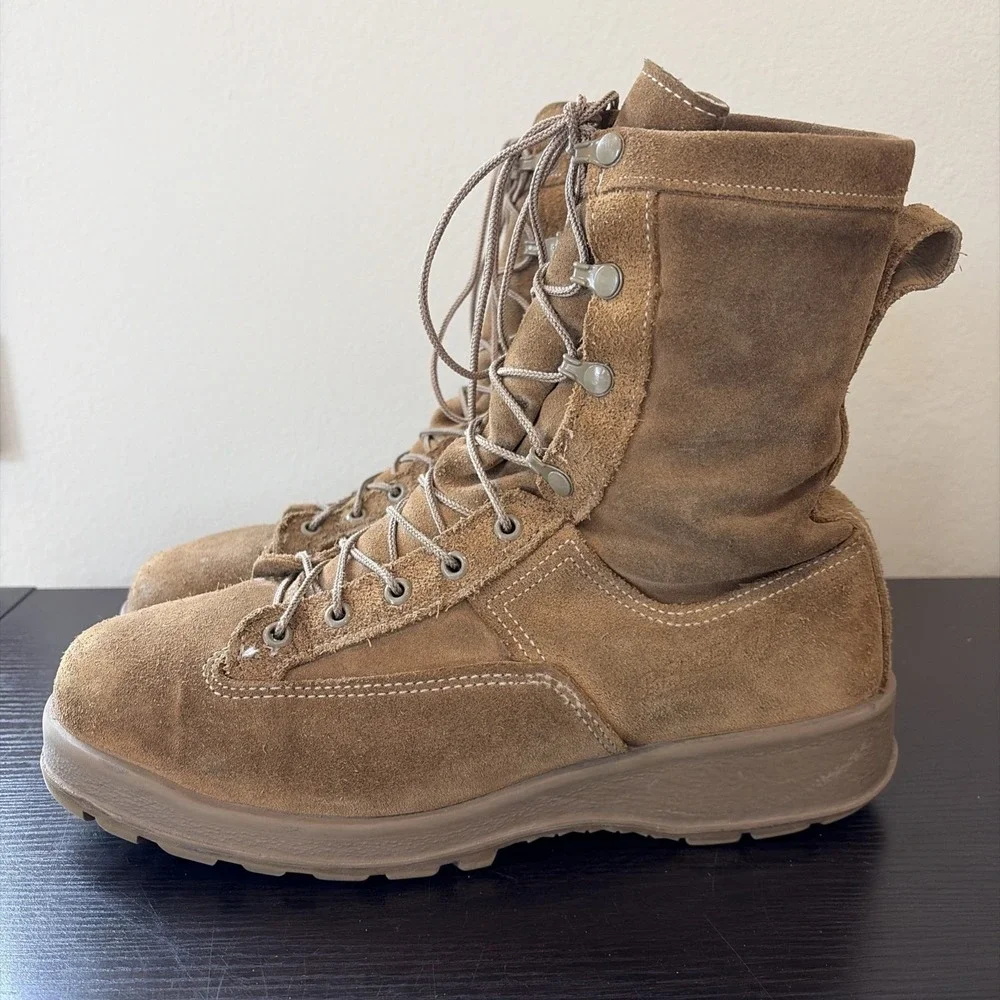 Belleville Flight Boot Men's 10W Steel Toe 600g Goretex Waterproof Coyote‎ Read